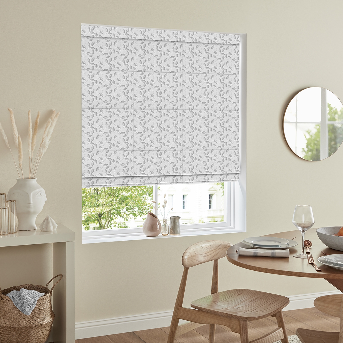 Product photograph of Conte Platinum Roman Blind from Choice Furniture Superstore.