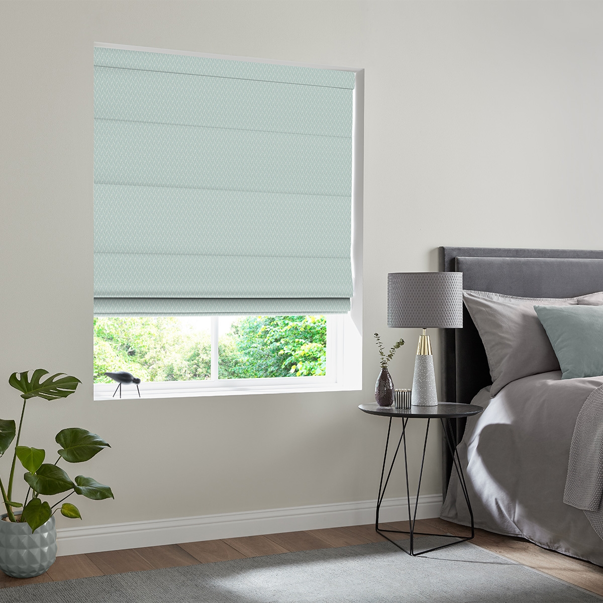 Product photograph of Skipp Aquamarine Roman Blind from Choice Furniture Superstore.