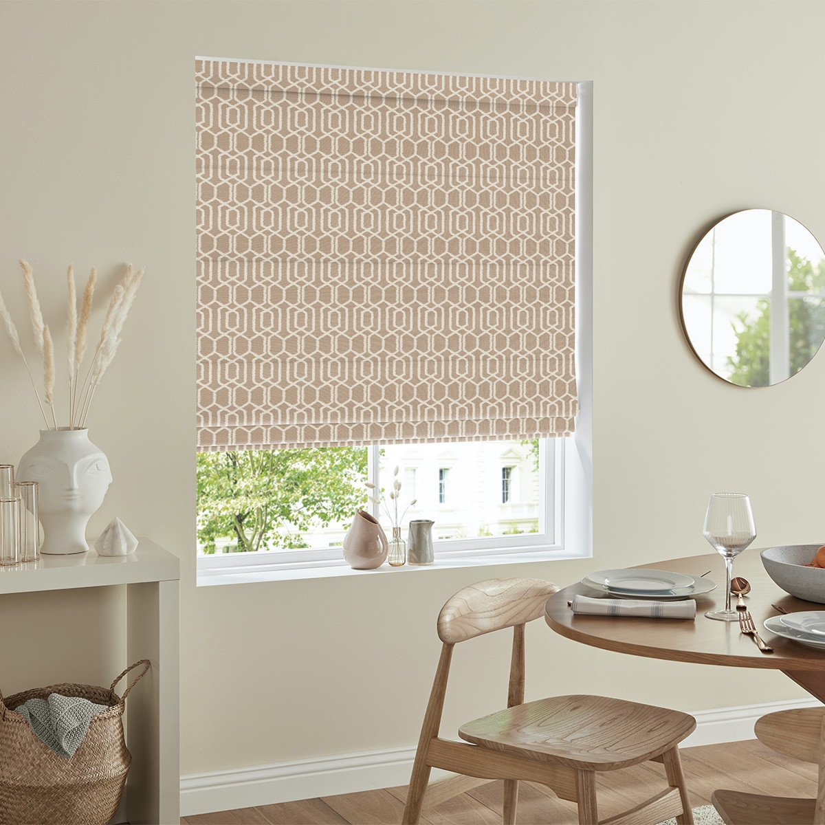 Product photograph of Robben Blush Roman Blind from Choice Furniture Superstore.