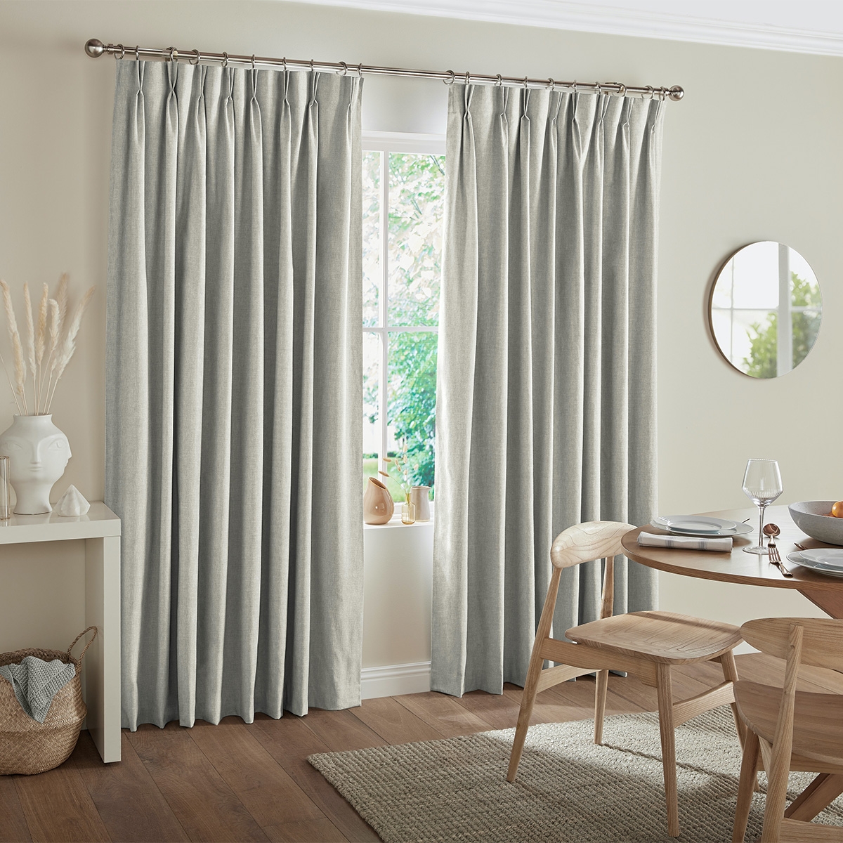 Product photograph of Ruben Oatmeal Curtain from Choice Furniture Superstore.