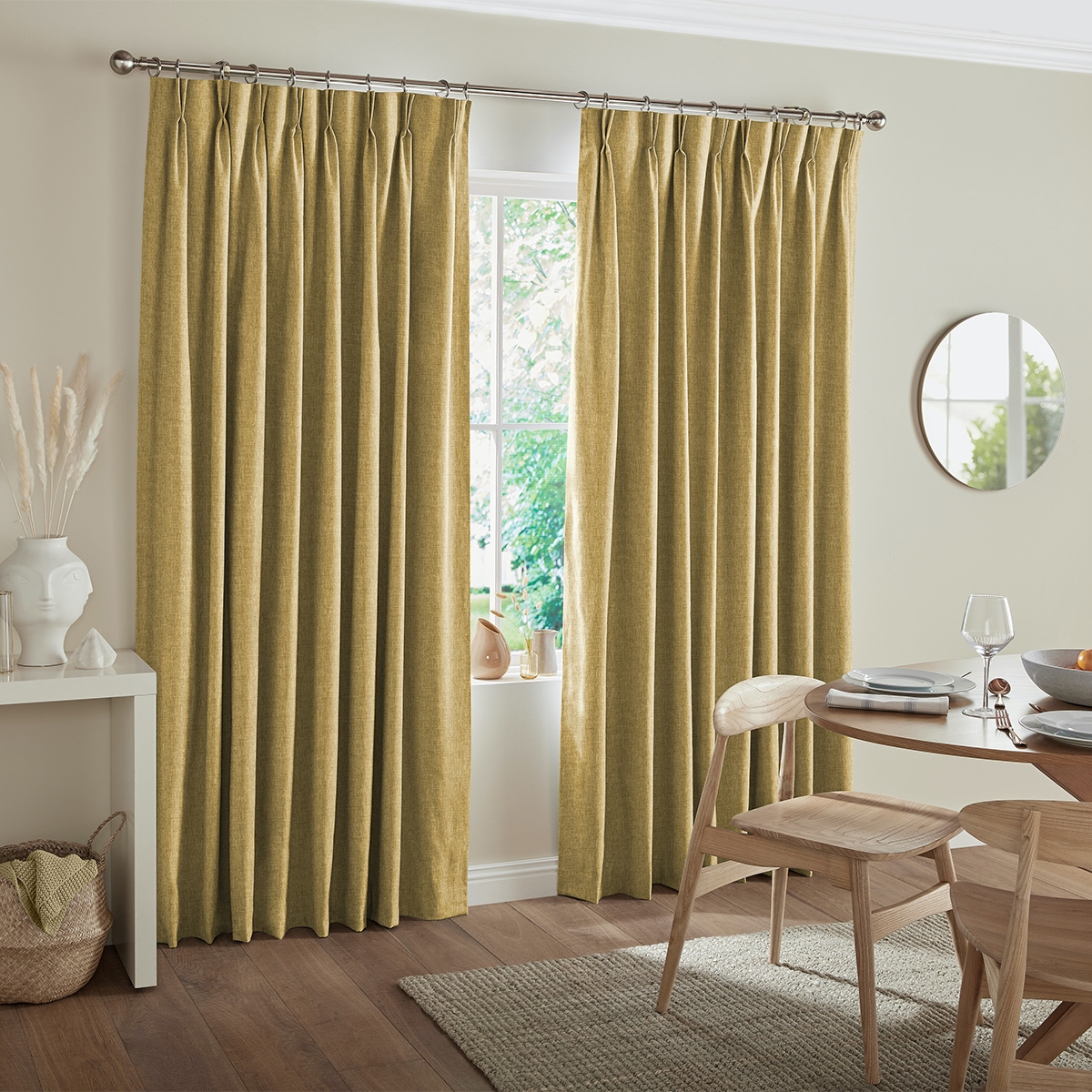 Product photograph of Ruben Saffron Curtain from Choice Furniture Superstore.