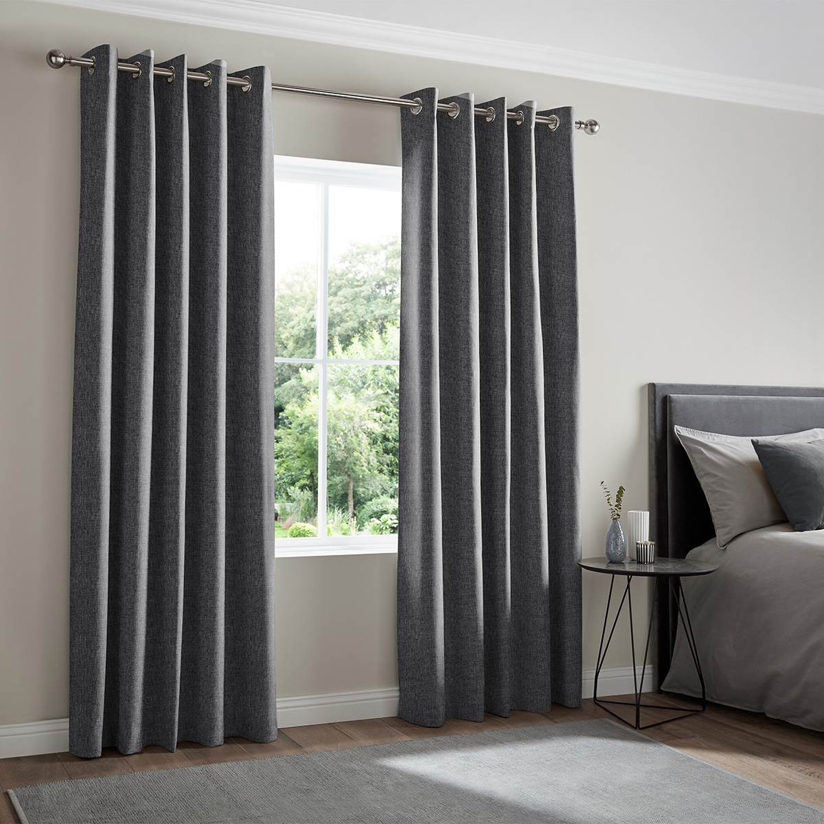 Product photograph of Ruben Smoke Curtain from Choice Furniture Superstore.
