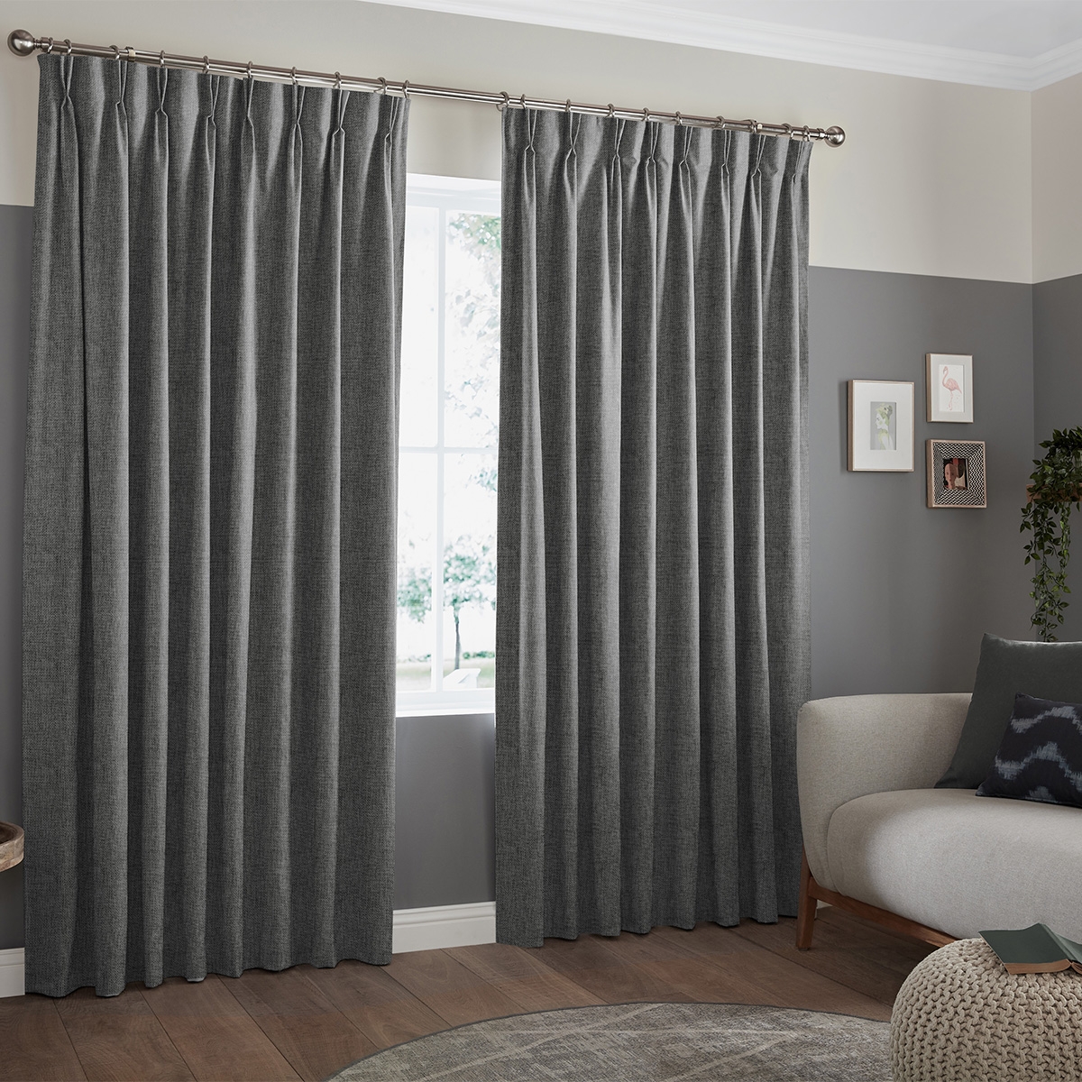 Product photograph of Virgil Ash Curtain from Choice Furniture Superstore.