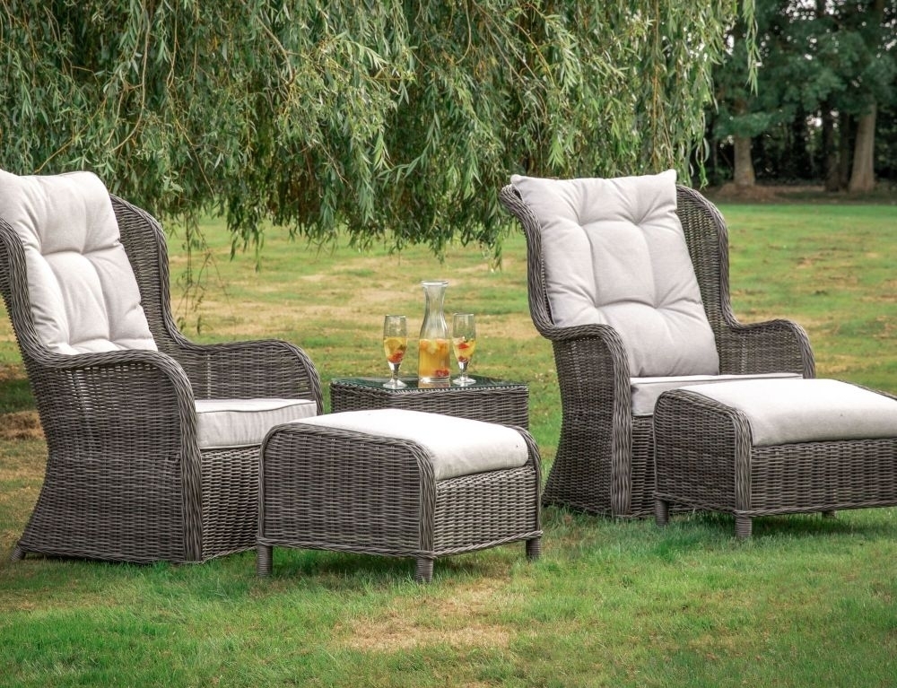 Product photograph of Clearance - Cinto Natural Rattan Outdoor Garden High Back Lounge Set - D656 from Choice Furniture Superstore.