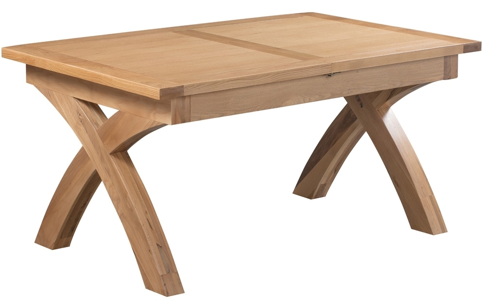 Product photograph of Appleby Oak 6 Seater Extending Dining Table from Choice Furniture Superstore.