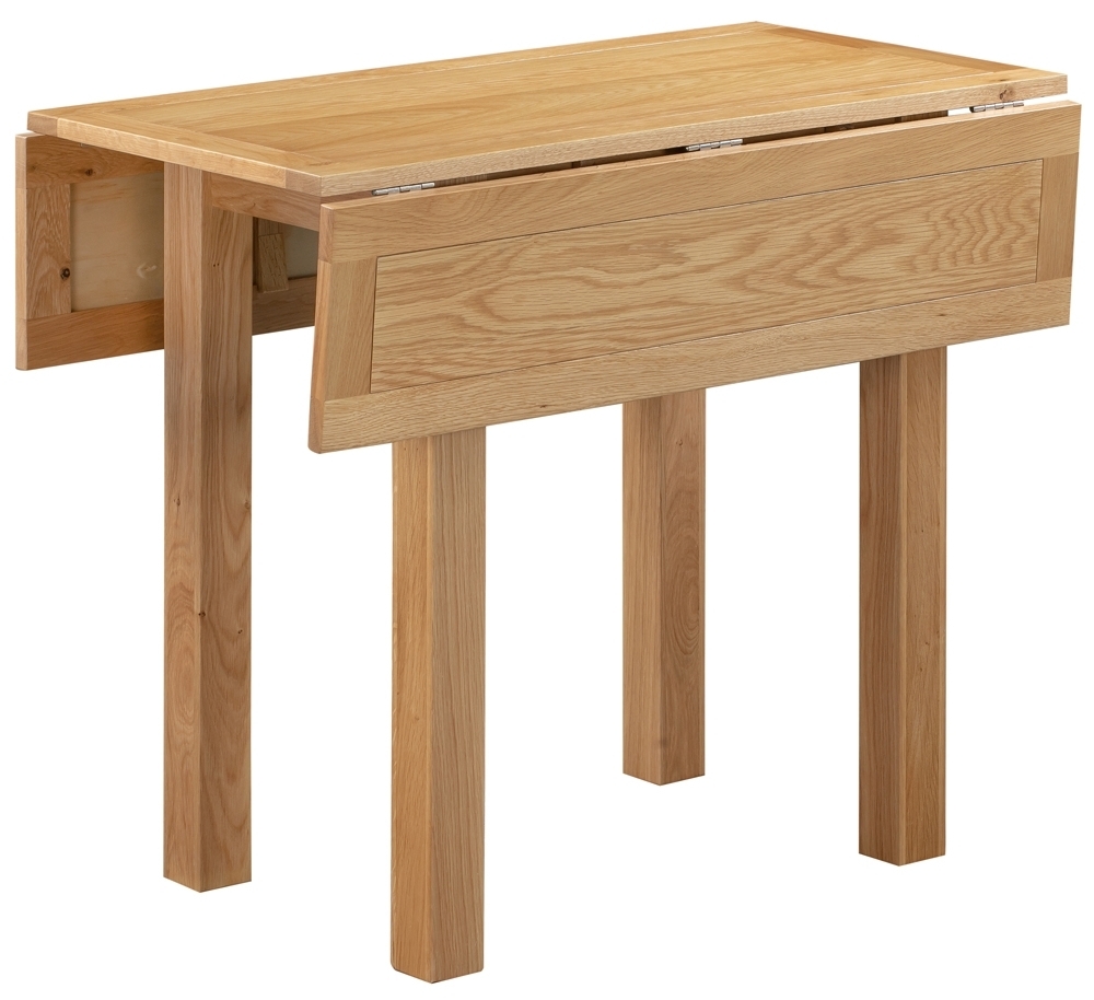 Product photograph of Appleby Oak Square Leaf Top Dining Table - 2 Seater from Choice Furniture Superstore.