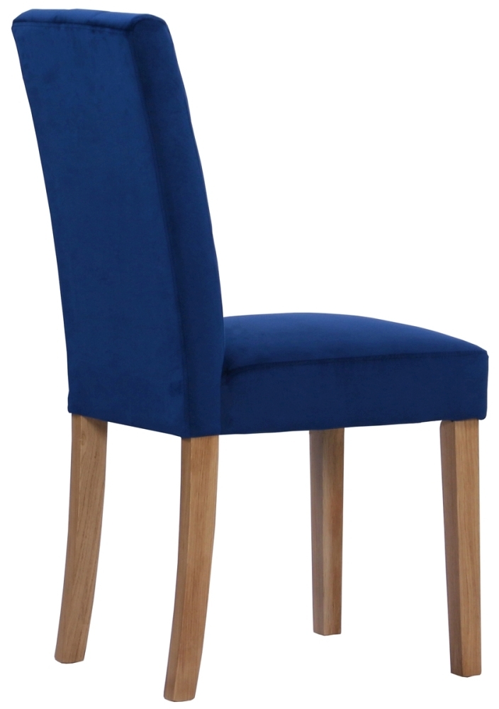 Product photograph of Set Of 2 Ocean Blue Fabric Dining Chair from Choice Furniture Superstore.