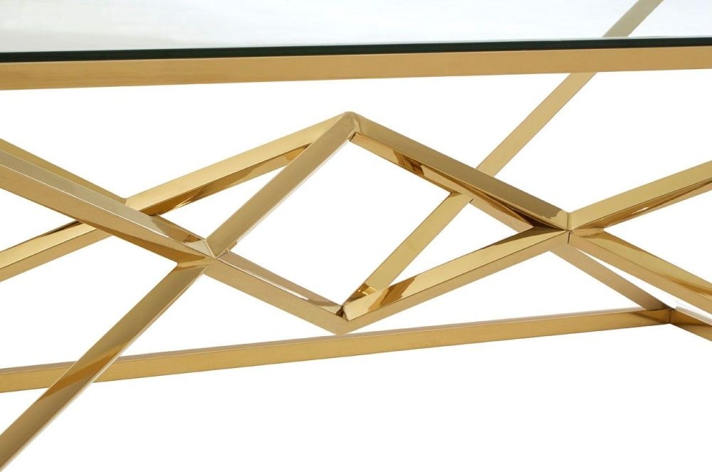 Product photograph of Kelley Geometric Corseted Coffee Table from Choice Furniture Superstore.