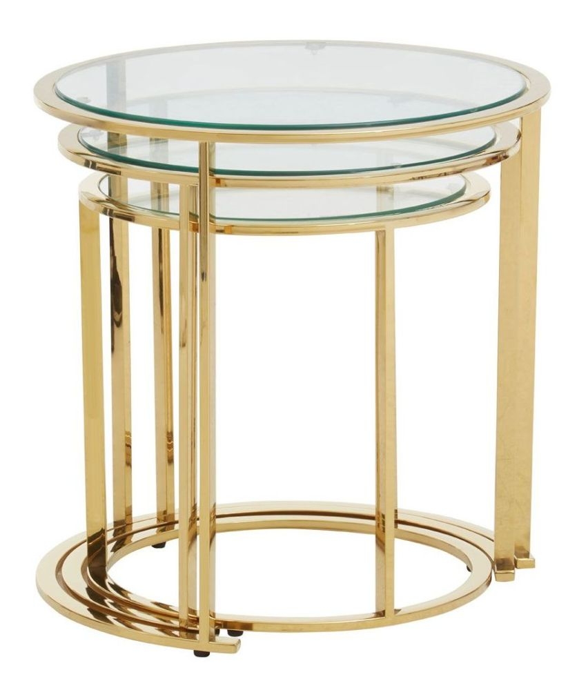 Product photograph of Kelley Round Nest Of Table Set Of 3 from Choice Furniture Superstore.