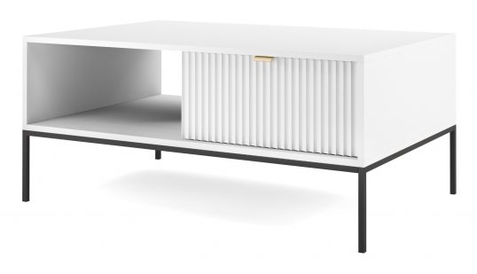 Product photograph of Nova White Matt Coffee Table from Choice Furniture Superstore.