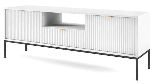 Product photograph of Nova White Matt Tv Unit from Choice Furniture Superstore.