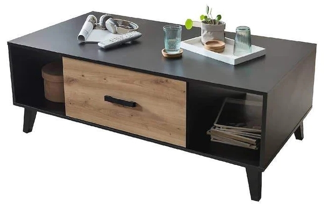 Product photograph of Artona Oak Drawer Coffee Table from Choice Furniture Superstore.