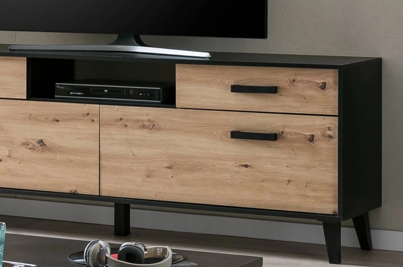 Product photograph of Artona Oak Large Tv Unit from Choice Furniture Superstore.