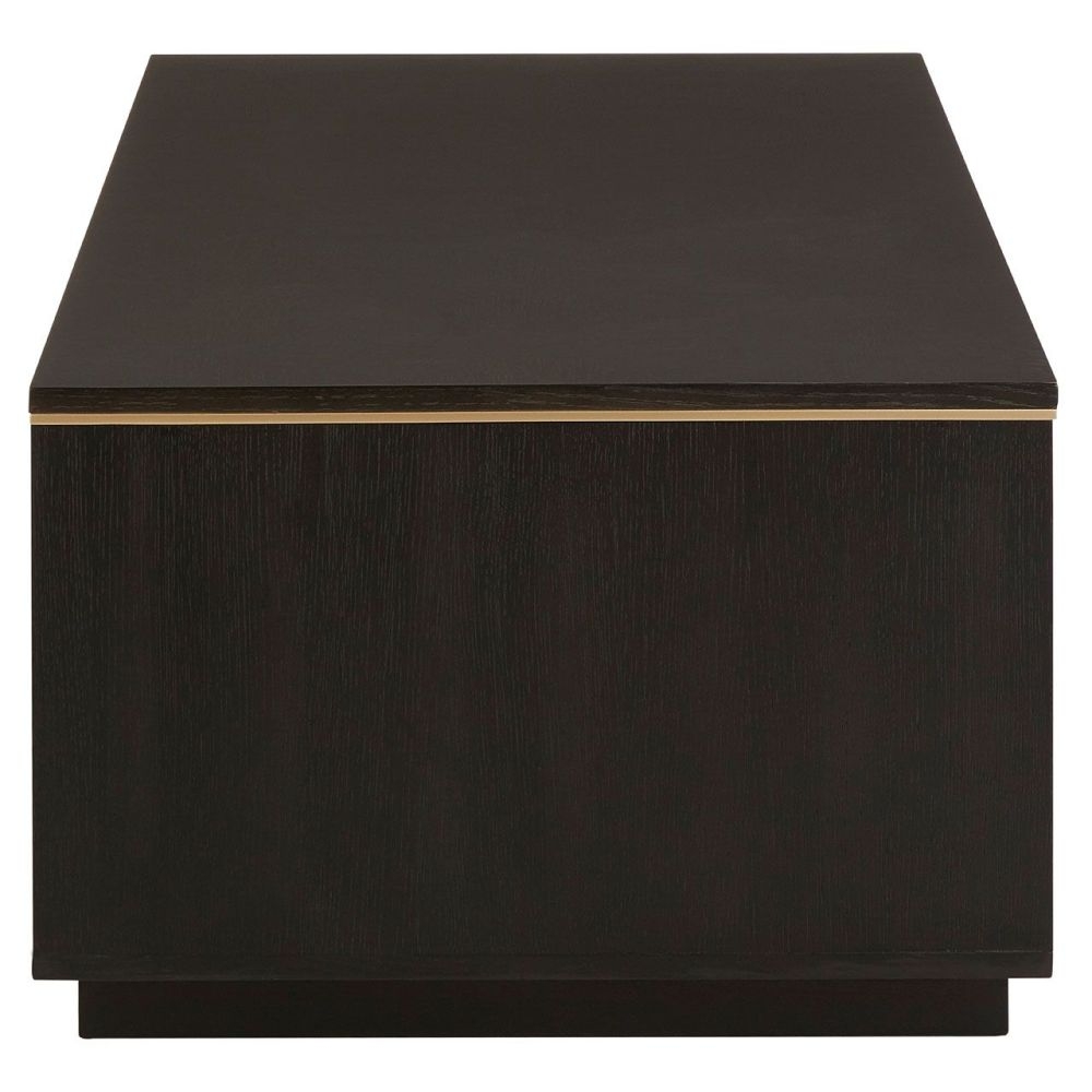 Product photograph of Hasty Brown Rubberwood Coffee Table 1 Drawer Storage from Choice Furniture Superstore.