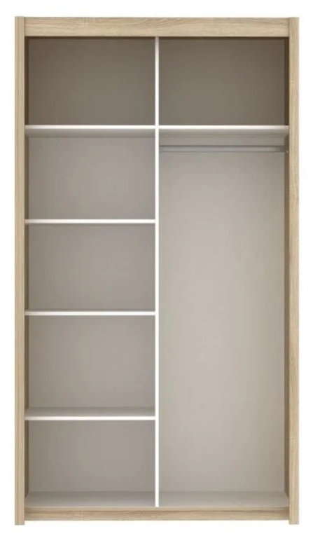 Product photograph of Cairo Oak Sonoma Sliding Door Wardrobe from Choice Furniture Superstore.