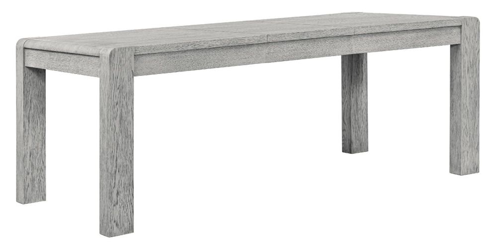 Product photograph of Amsterdam Grey Washed Oak 6-8 Seater Extending Dining Table from Choice Furniture Superstore.