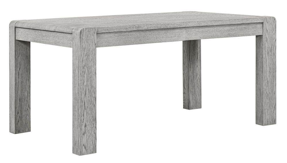 Product photograph of Amsterdam Grey Washed Oak 6-8 Seater Extending Dining Table from Choice Furniture Superstore.