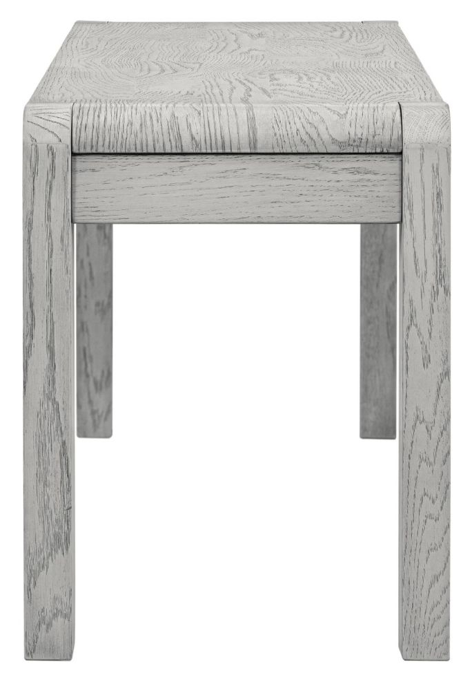 Product photograph of Amsterdam Grey Washed Oak Dining Bench from Choice Furniture Superstore.