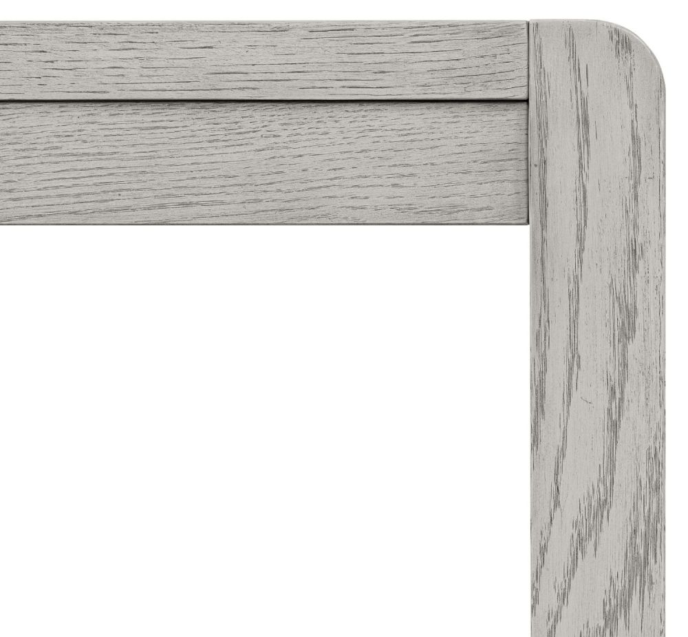 Product photograph of Amsterdam Grey Washed Oak Dining Bench from Choice Furniture Superstore.