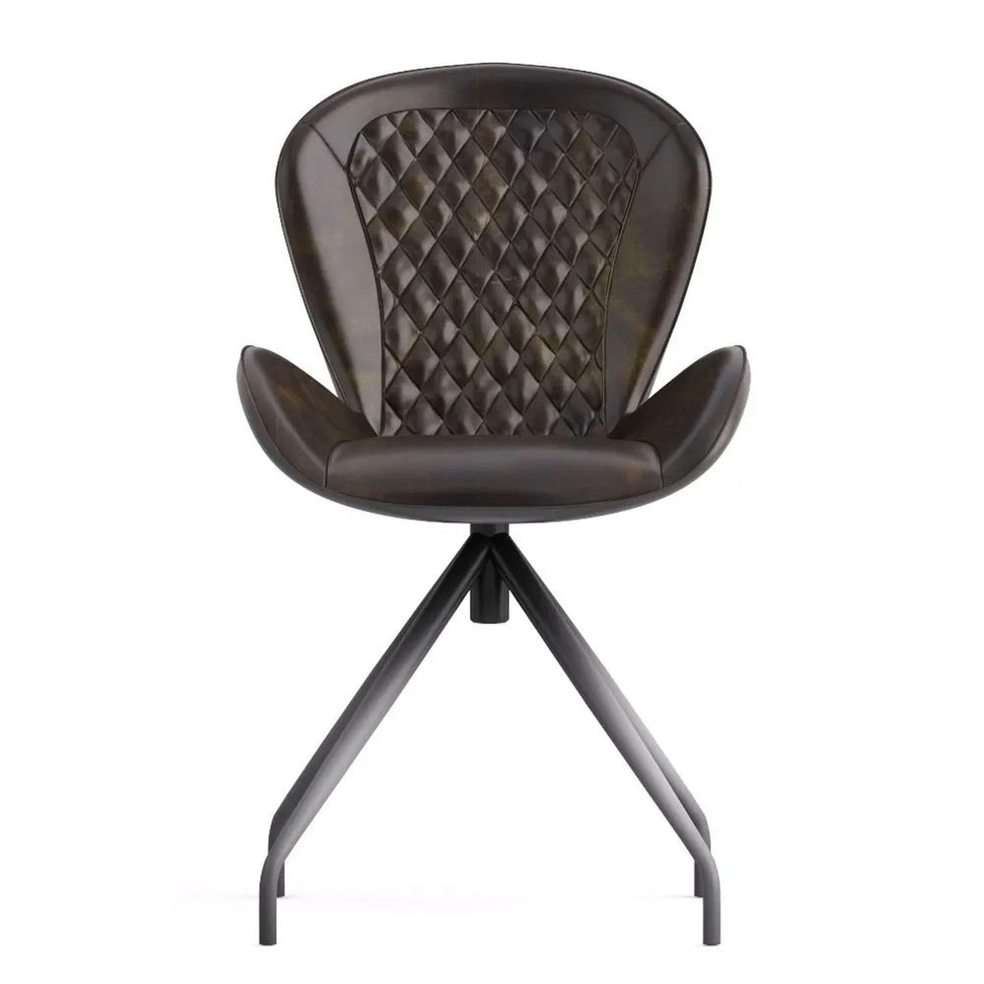 Product photograph of Aleah Bottle Green Leather Dining Chair from Choice Furniture Superstore.