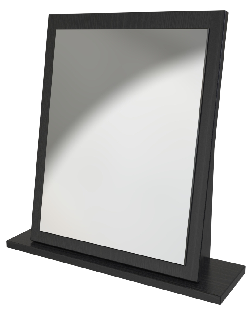 Product photograph of Rattan Black Ash Small Mirror from Choice Furniture Superstore.