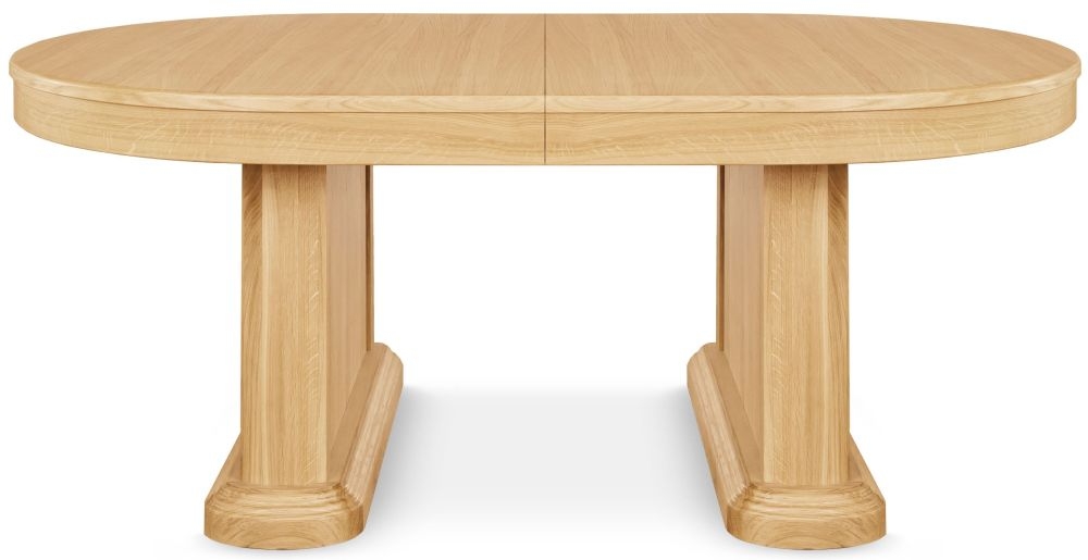 Product photograph of Clemence Richard Sorento Oak Oval Dining Table - 8 Seater from Choice Furniture Superstore.