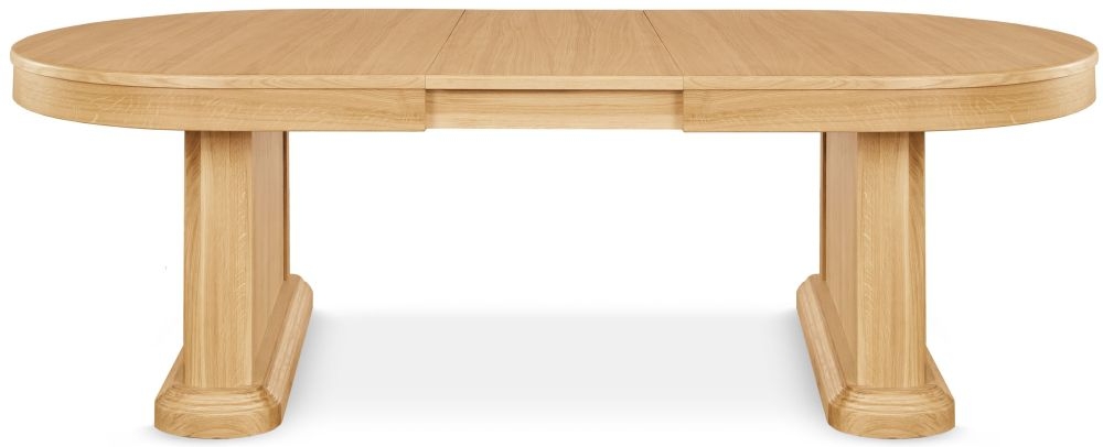 Product photograph of Clemence Richard Sorento Oak Oval Dining Table - 8 Seater from Choice Furniture Superstore.