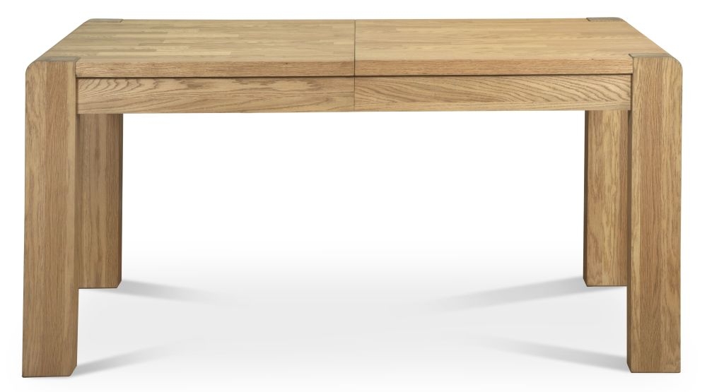 Product photograph of Bergen Oak 6-8 Seater Extending Dining Table from Choice Furniture Superstore.