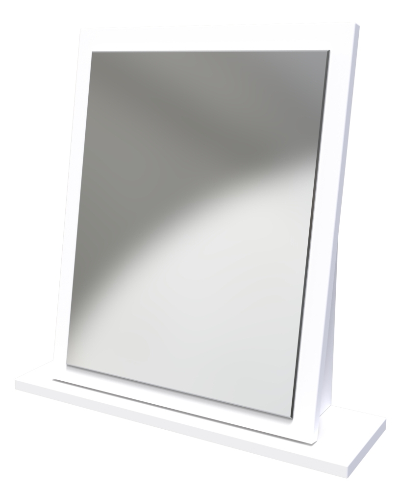 Product photograph of Plymouth White Gloss Small Mirror from Choice Furniture Superstore.