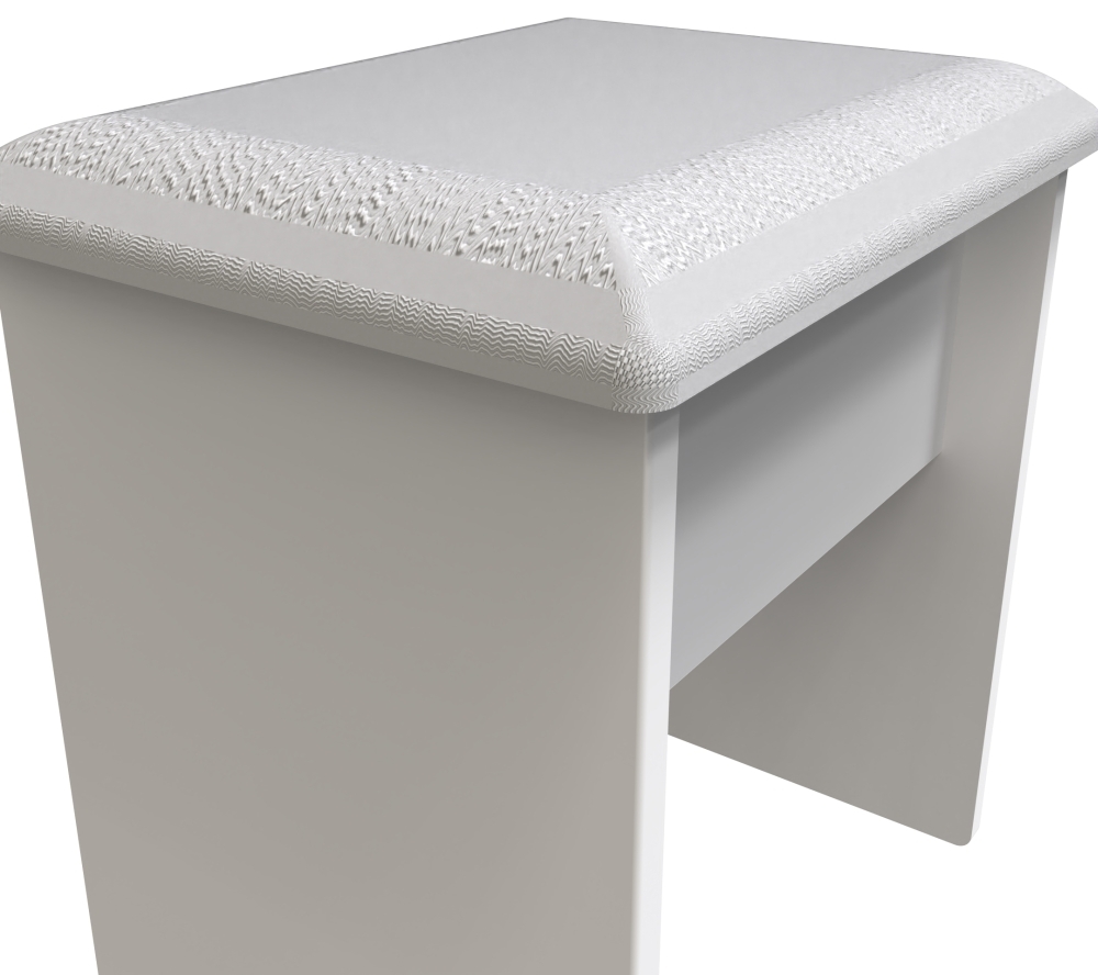 Product photograph of Plymouth White Gloss Stool from Choice Furniture Superstore.