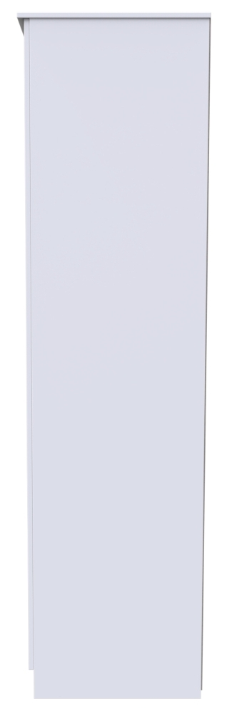 Product photograph of Plymouth White Gloss 3 Door Tall Triple Wardrobe from Choice Furniture Superstore.