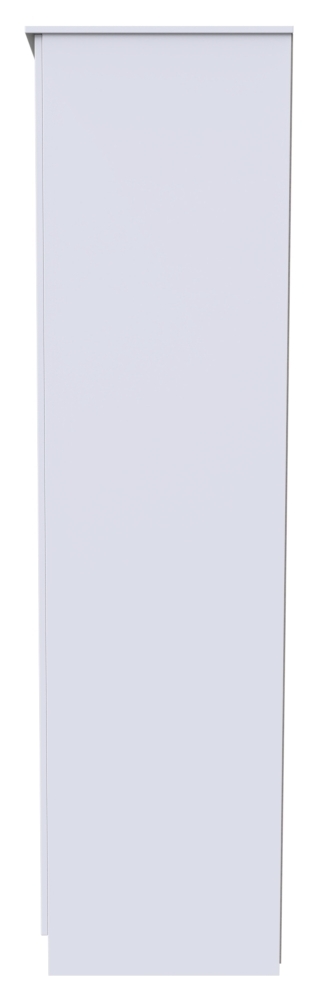 Product photograph of Plymouth White Gloss 3 Door Tall Mirror Wardrobe from Choice Furniture Superstore.