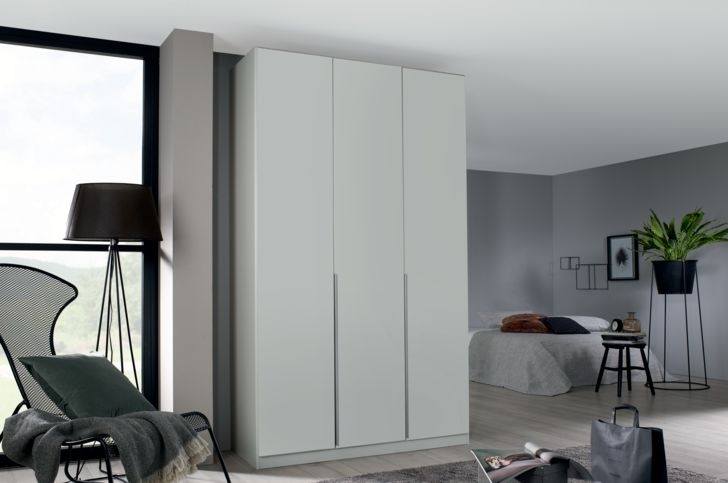 Product photograph of Alabama Silk Grey 3 Door Wardrobe - 136cm from Choice Furniture Superstore.
