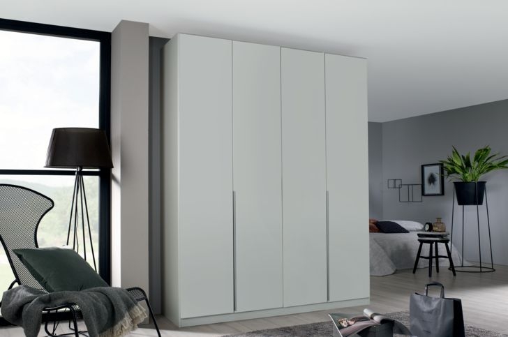 Product photograph of Rauch Alabama 181cm Silk Grey 4 Door Wardrobe from Choice Furniture Superstore.