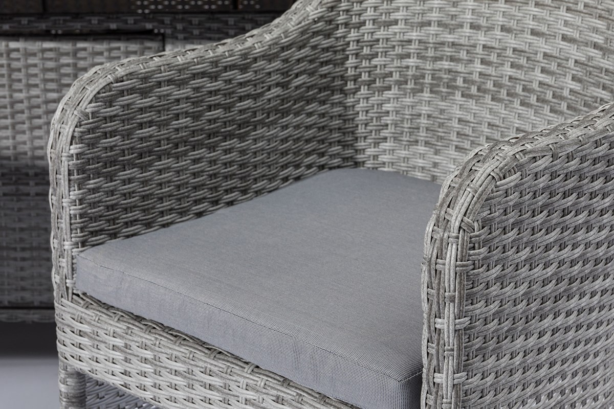 Product photograph of Maze Santorini Grey Rattan Bistro Set from Choice Furniture Superstore.