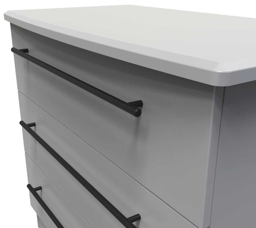 Product photograph of Beverley Grey 3 Drawer Small Chest from Choice Furniture Superstore.