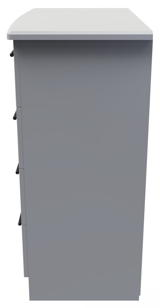 Product photograph of Beverley Grey 4 Drawer Chest from Choice Furniture Superstore.