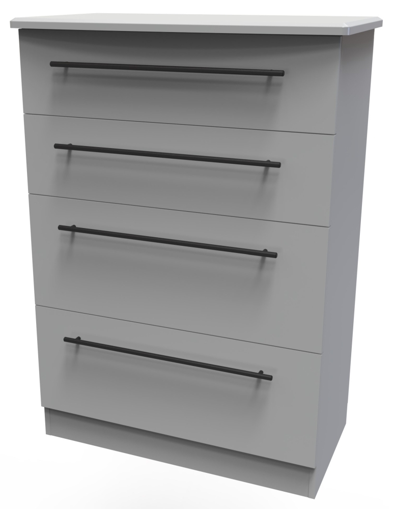 Product photograph of Beverley 4 Drawer Deep Chest from Choice Furniture Superstore.