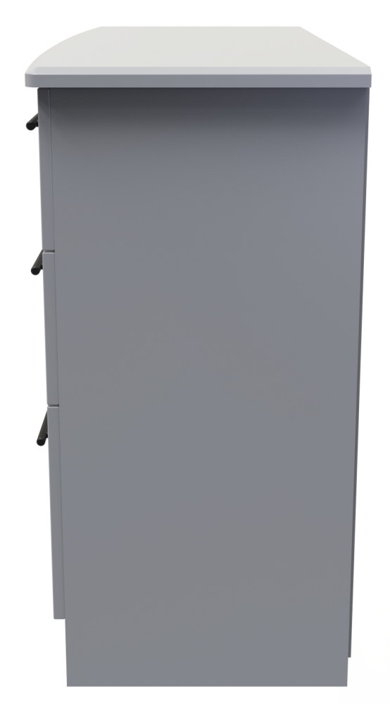 Product photograph of Beverley Grey 6 Drawer Midi Chest from Choice Furniture Superstore.