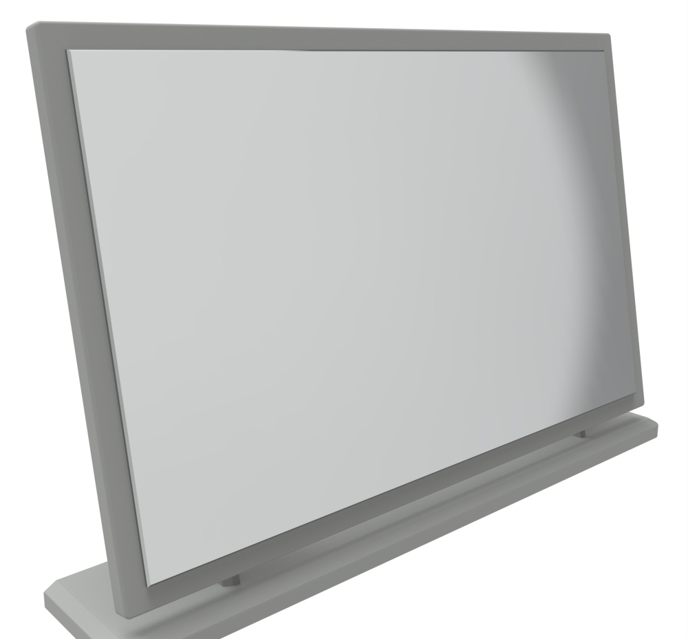 Product photograph of Beverley Grey Large Dressing Mirror from Choice Furniture Superstore.