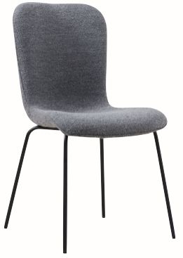 Product photograph of Set Of 4 Oliver Dark Grey Fabric Dining Chair from Choice Furniture Superstore.