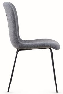 Product photograph of Set Of 4 Oliver Dark Grey Fabric Dining Chair from Choice Furniture Superstore.