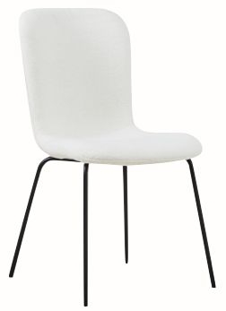 Product photograph of Oliver Dining Chair Velvet Fabric Upholstered With Black Metal Legs Set Of 4 from Choice Furniture Superstore.