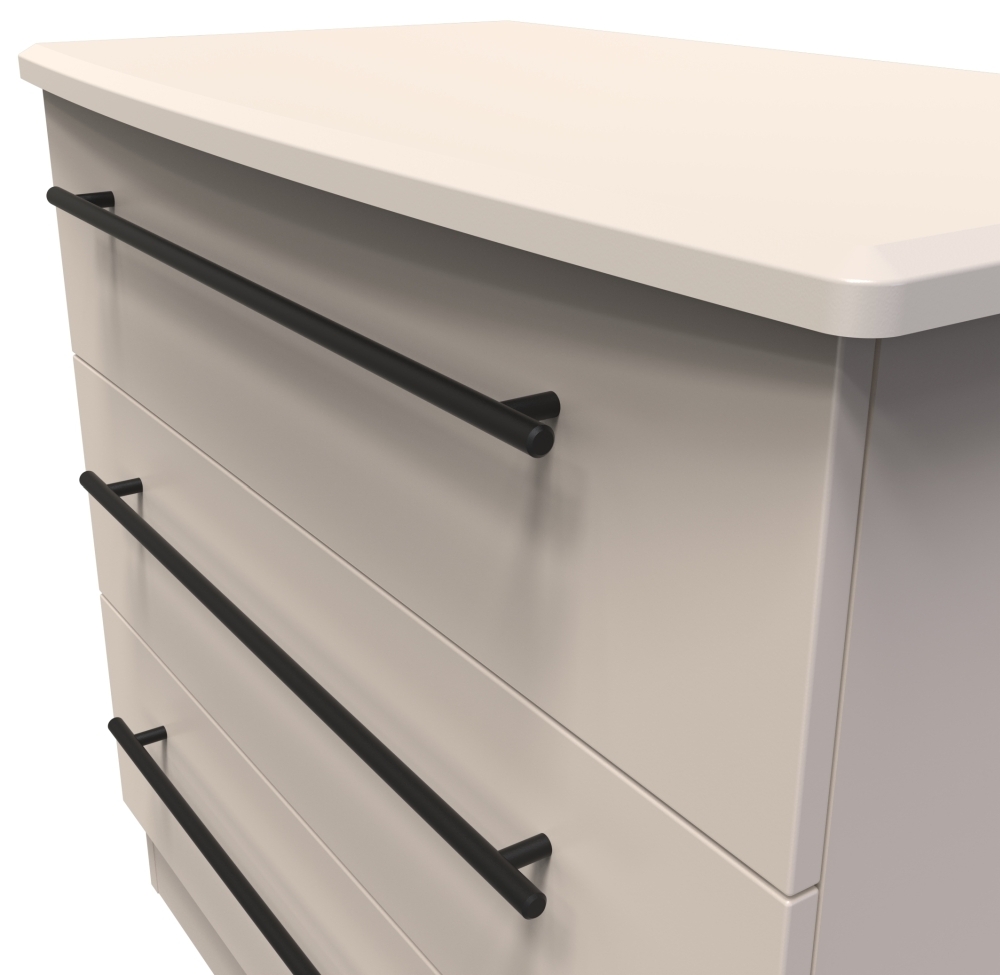 Product photograph of Beverley Kashmir 3 Drawer Chest from Choice Furniture Superstore.