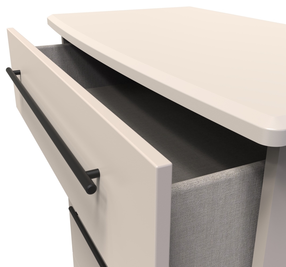 Product photograph of Beverley Cashmere 4 Drawer Deep Chest from Choice Furniture Superstore.