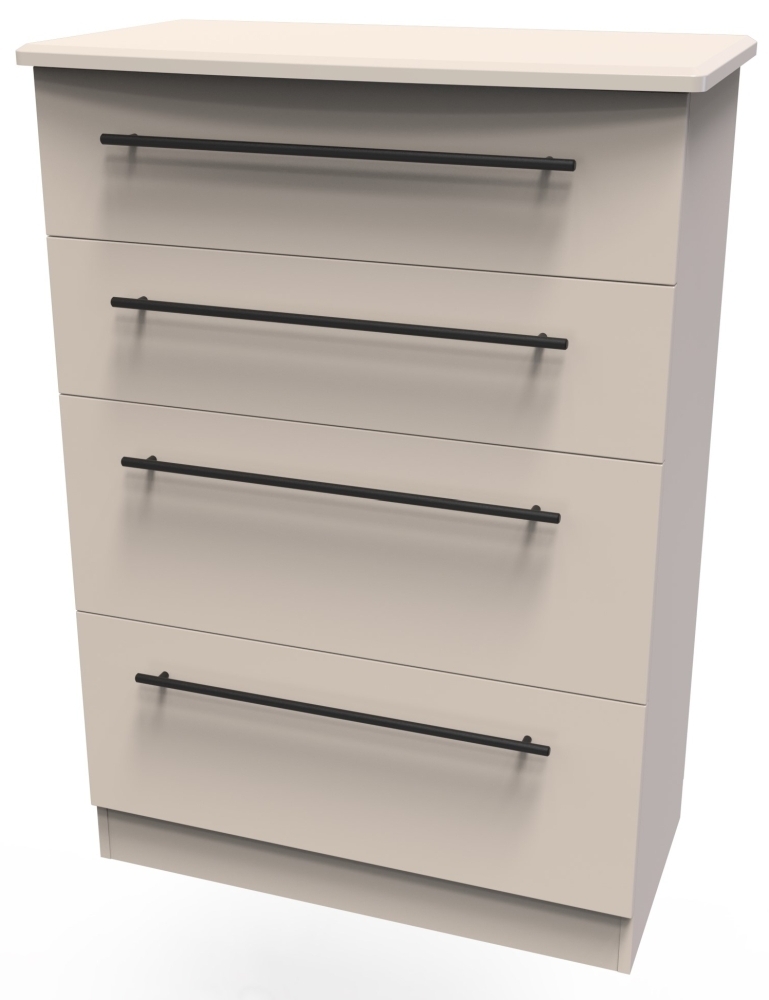 Product photograph of Beverley Cashmere 4 Drawer Deep Chest from Choice Furniture Superstore.