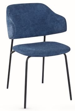 Product photograph of Set Of 4 Blake Navy Fabric Dining Chair from Choice Furniture Superstore.