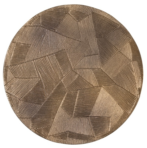Product photograph of Tulum Set Of 2 Brushed Gold Round End Tables from Choice Furniture Superstore.