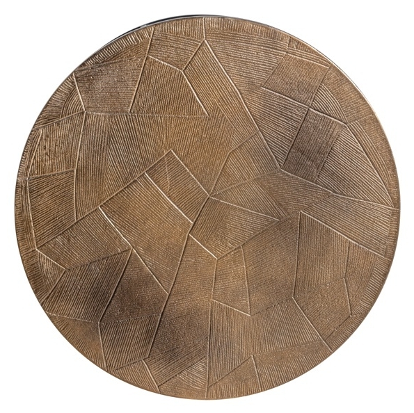 Product photograph of Tulum Brushed Gold Round Coffee Table Set Of 2 from Choice Furniture Superstore.