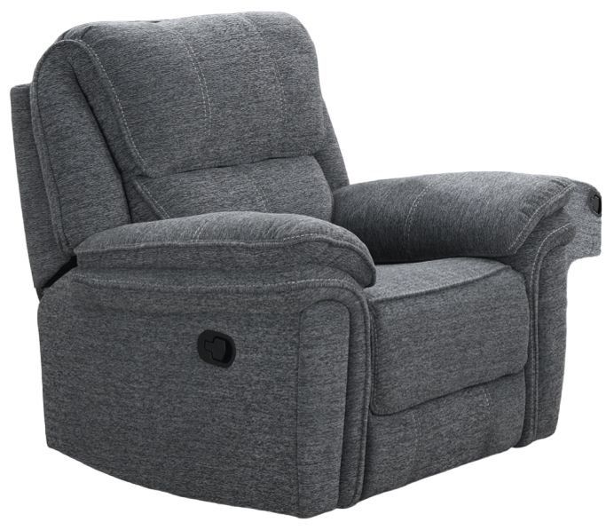 Product photograph of Belmont Grey Fabric 3 1 1 Recliner Sofa Suite Upholstered from Choice Furniture Superstore.